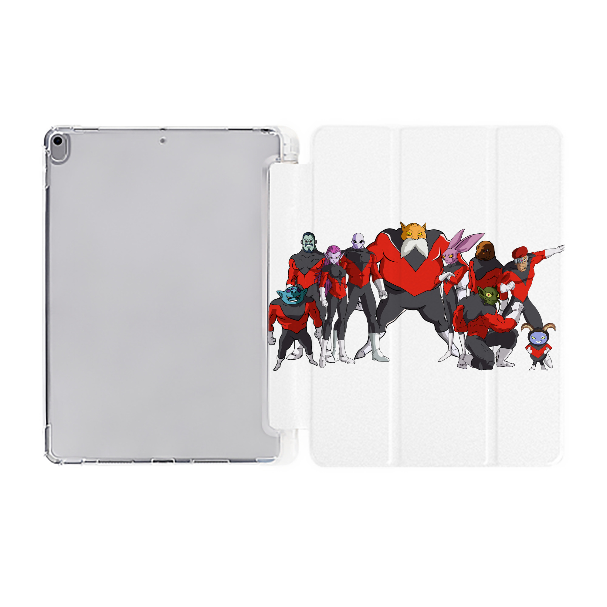 （画像用） ドラゴンボール DRAGON BALL IPad ケース ペン収納付き 三つ折りスタンド PUレザー×シリコン 対応機種9.5/10.5/10.9インチ